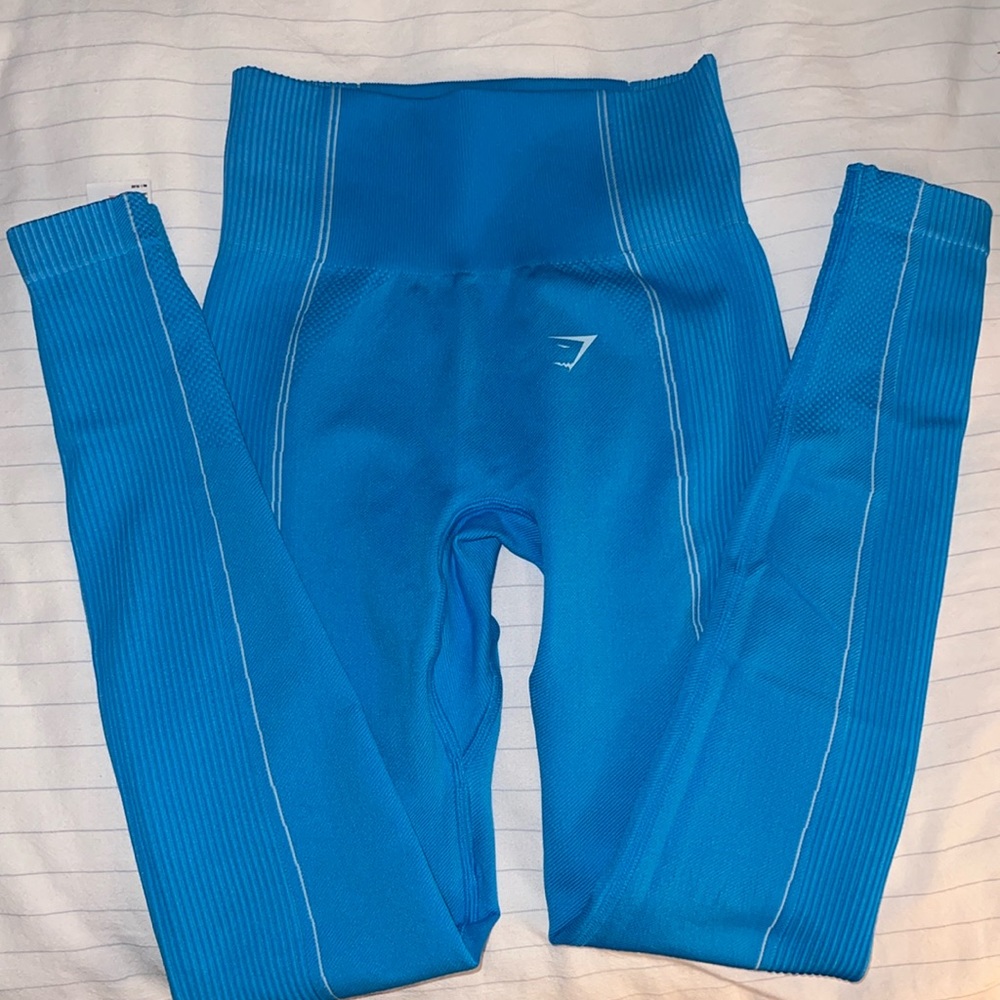 Gymshark blue leggings XS